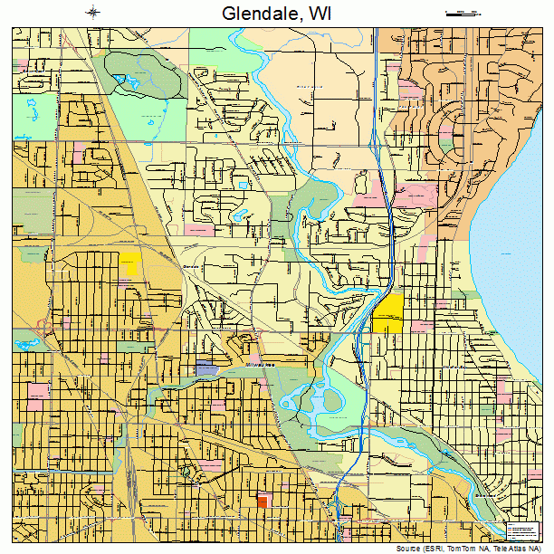 Glendale, WI street map