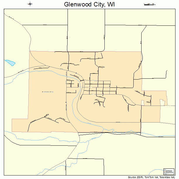 Glenwood City, WI street map