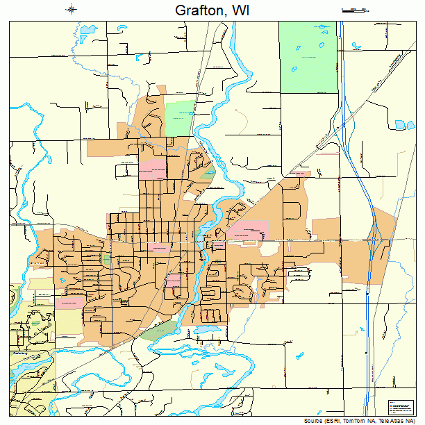 Grafton, WI street map