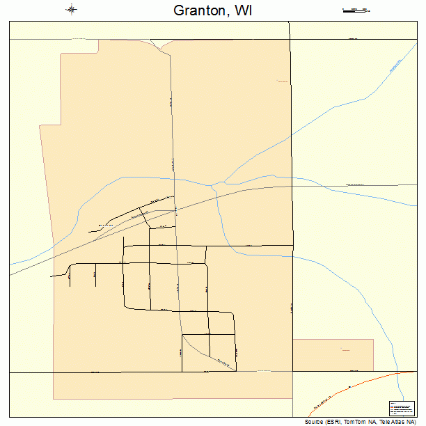 Granton, WI street map