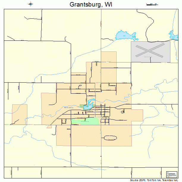 Grantsburg, WI street map