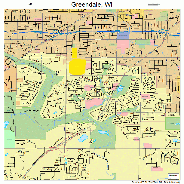 Greendale, WI street map