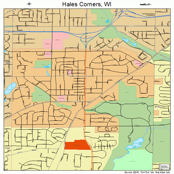 Hales Corners, WI street map