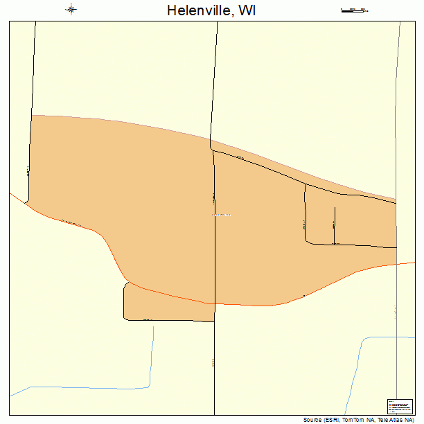 Helenville, WI street map