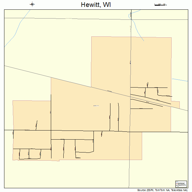 Hewitt, WI street map