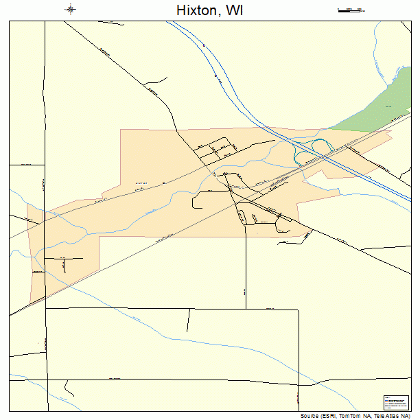 Hixton, WI street map