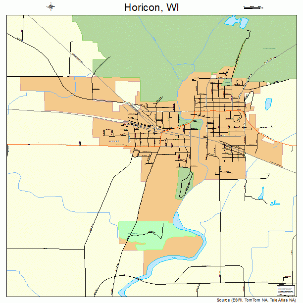 Horicon, WI street map