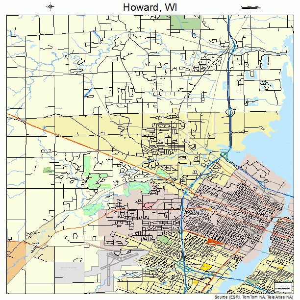 Howard, WI street map