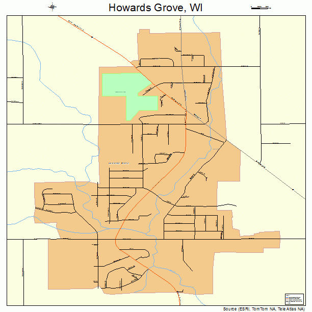 Howards Grove, WI street map