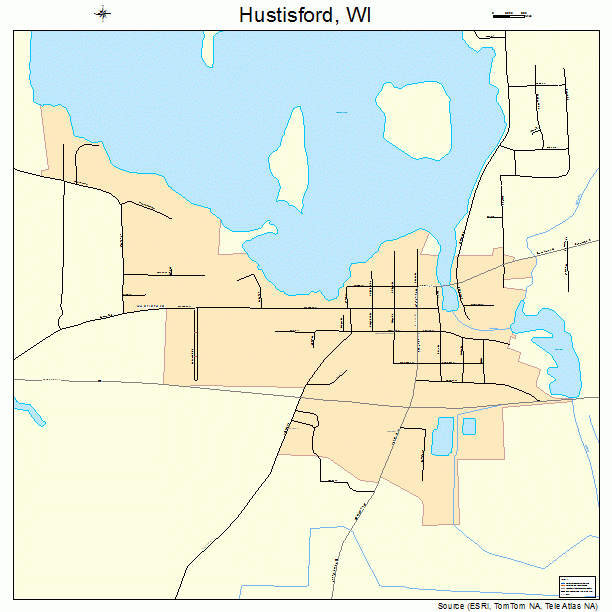 Hustisford, WI street map