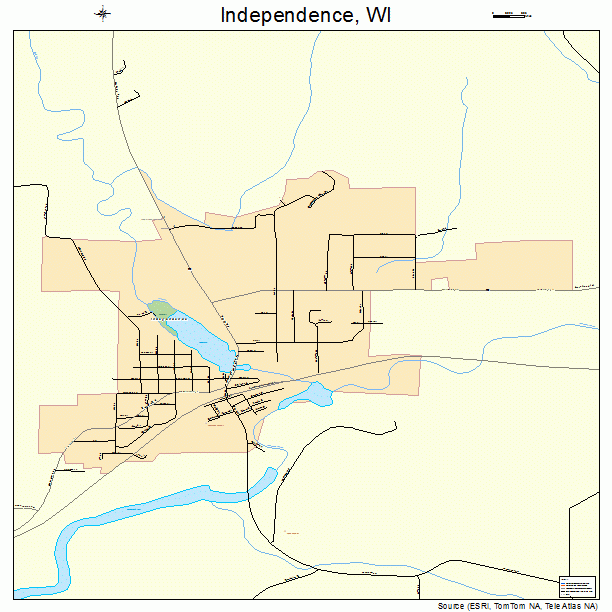 Independence, WI street map