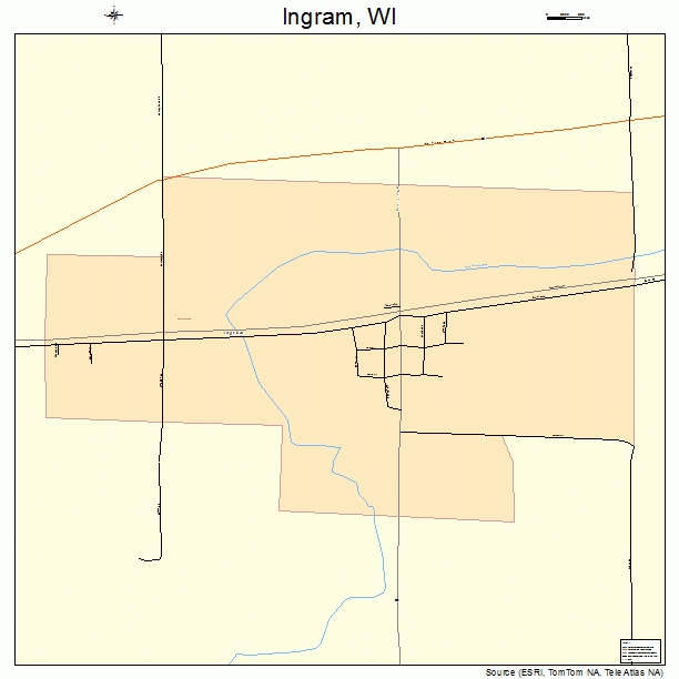 Ingram, WI street map