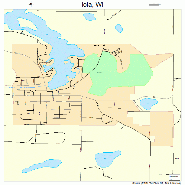 Iola, WI street map