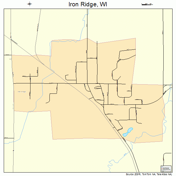 Iron Ridge, WI street map