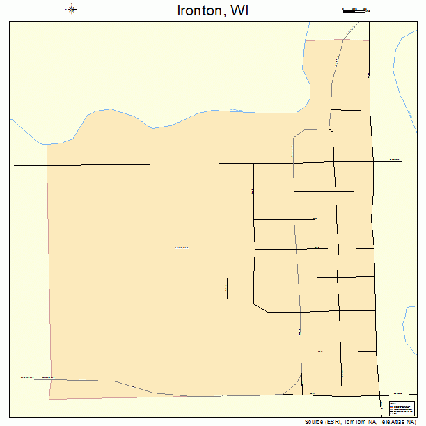 Ironton, WI street map