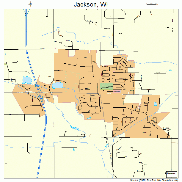 Jackson, WI street map