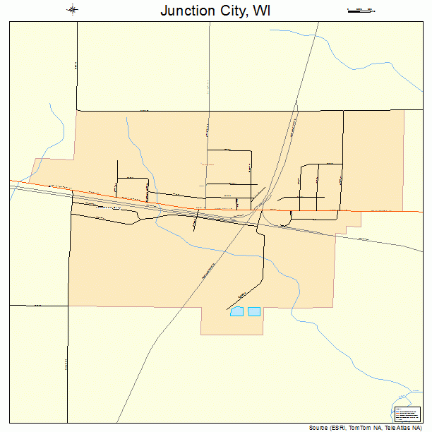 Junction City, WI street map