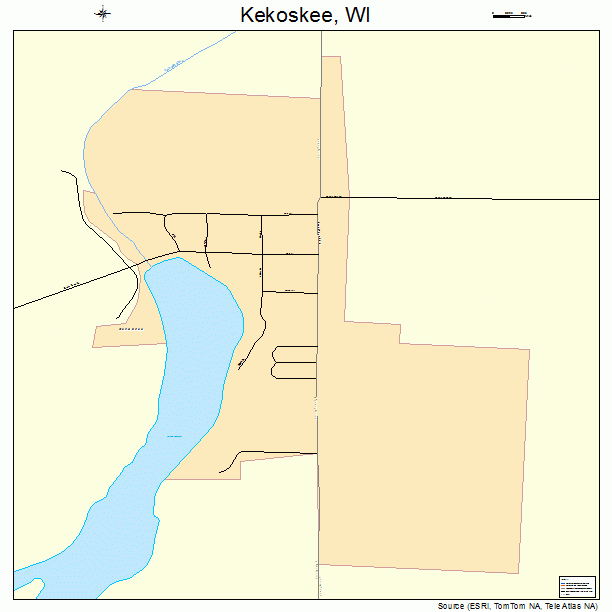 Kekoskee, WI street map