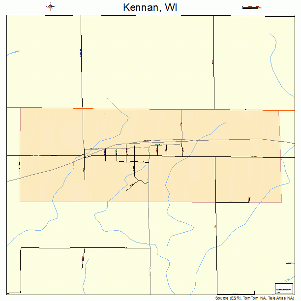 Kennan, WI street map