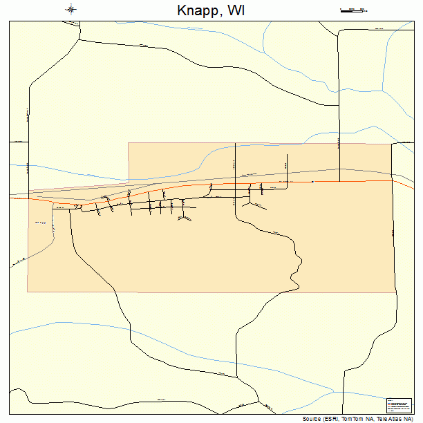 Knapp, WI street map