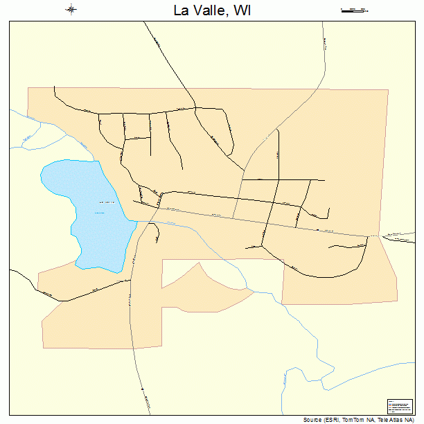 La Valle, WI street map