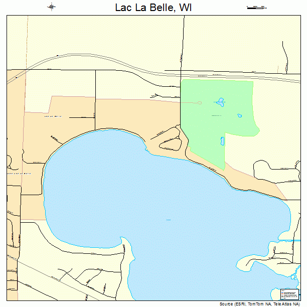 Lac La Belle, WI street map