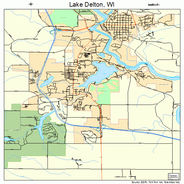 Lake Delton, WI street map