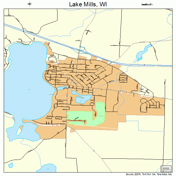 Lake Mills, WI street map