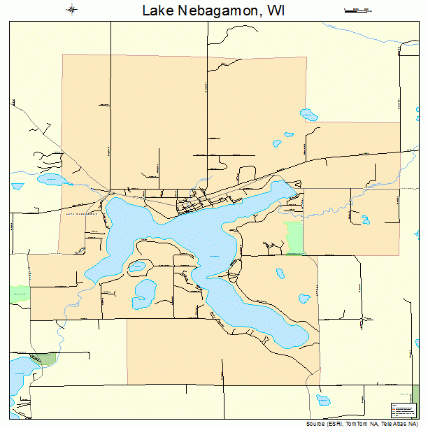 Lake Nebagamon, WI street map