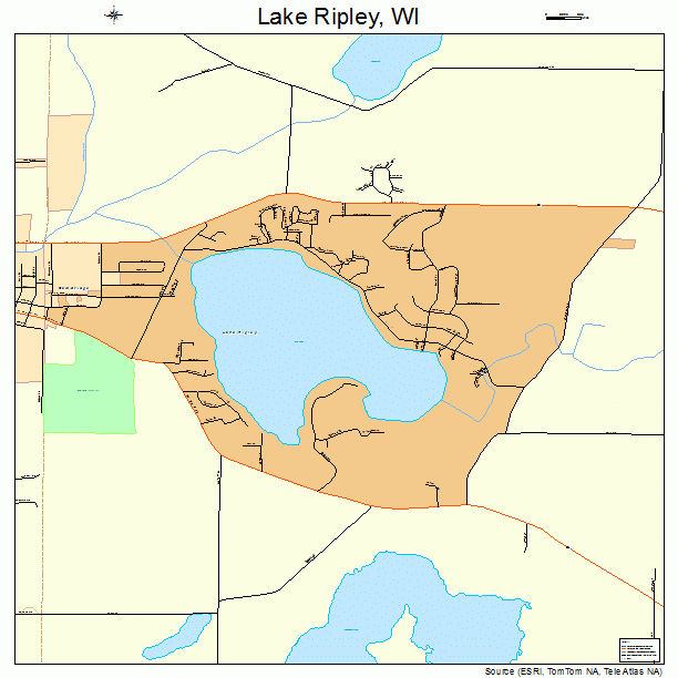 Lake Ripley, WI street map