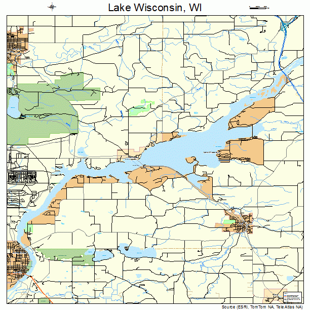 Lake Wisconsin, WI street map