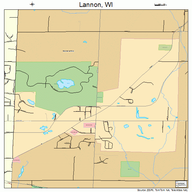 Lannon, WI street map