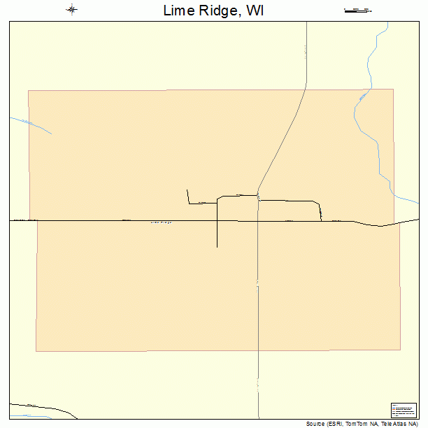 Lime Ridge, WI street map