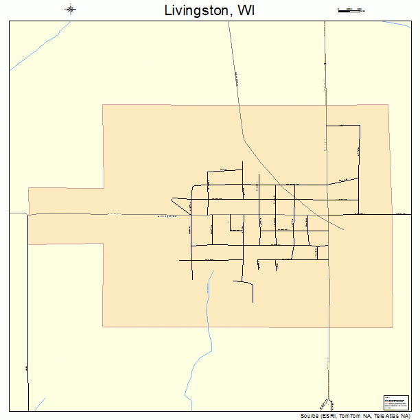 Livingston, WI street map
