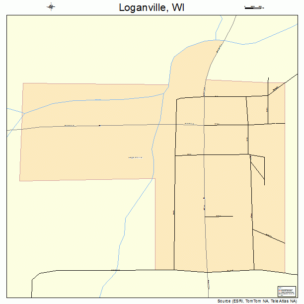 Loganville, WI street map
