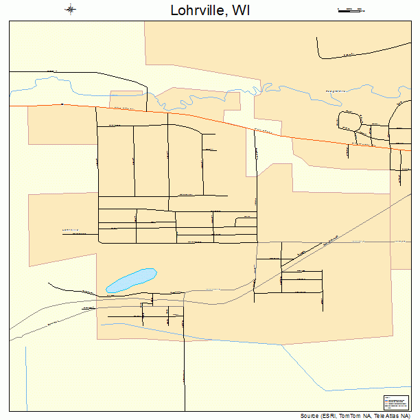 Lohrville, WI street map