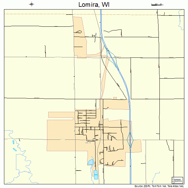 Lomira, WI street map