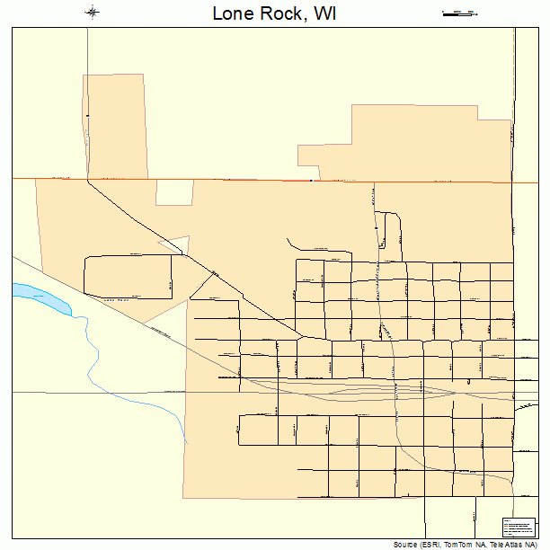 Lone Rock, WI street map