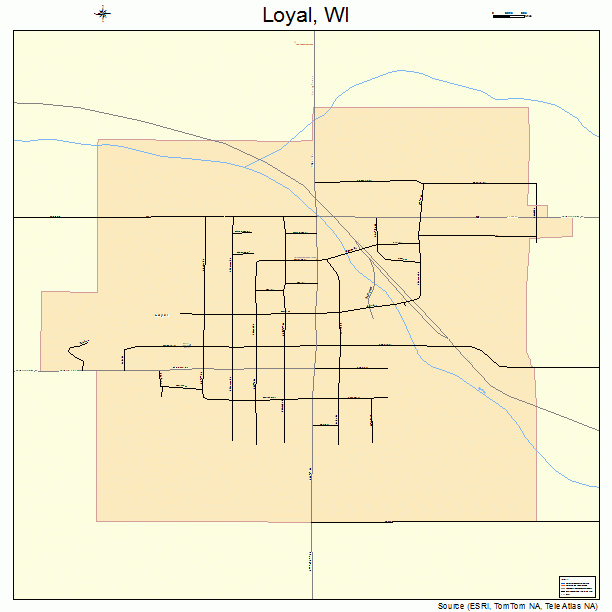 Loyal, WI street map