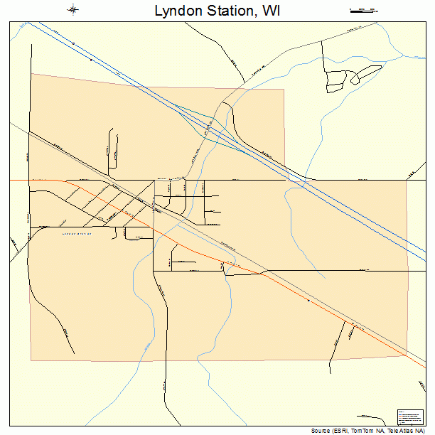 Lyndon Station, WI street map