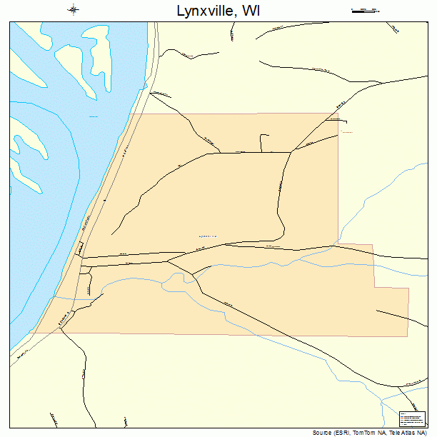 Lynxville, WI street map