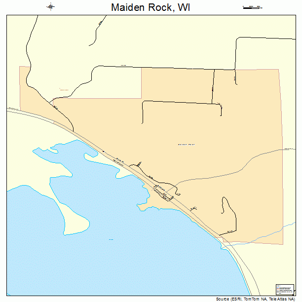 Maiden Rock, WI street map