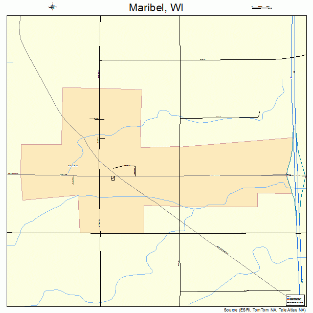 Maribel, WI street map