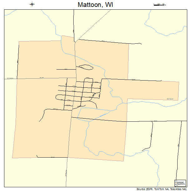 Mattoon, WI street map