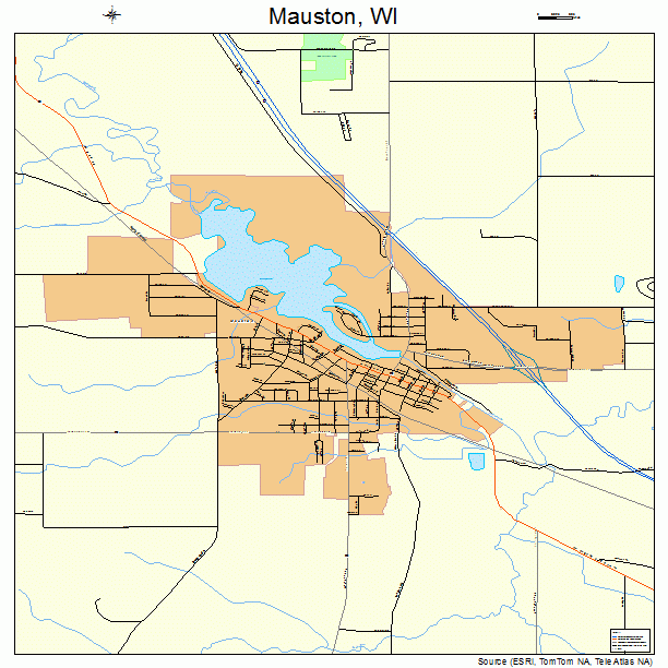 Mauston, WI street map