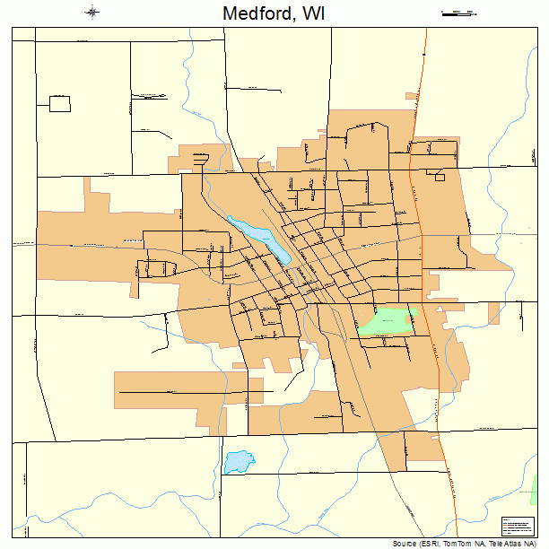 Medford, WI street map