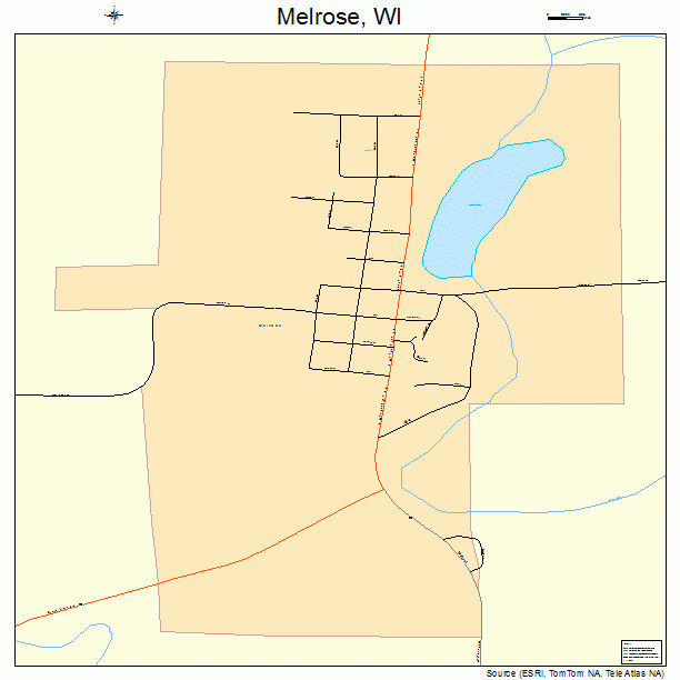 Melrose, WI street map
