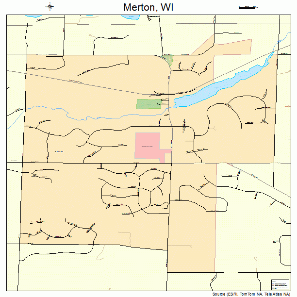 Merton, WI street map