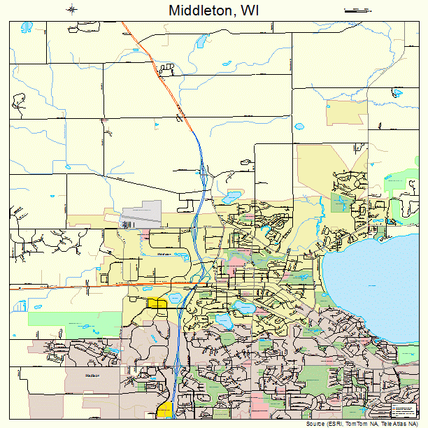 Middleton, WI street map