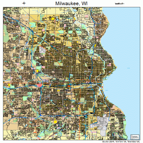 Milwaukee City Street Map